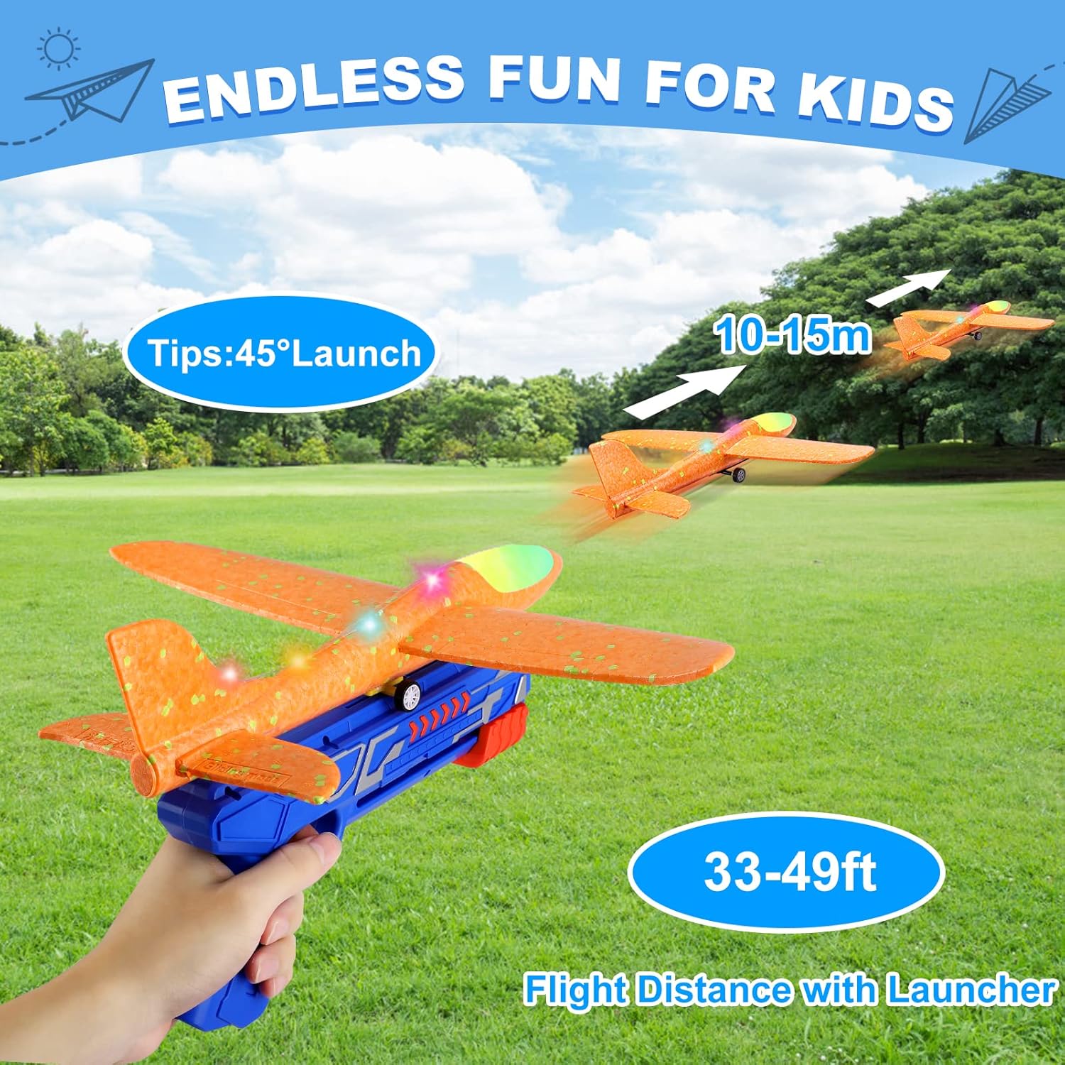 3 Pack Airplane Launcher Set